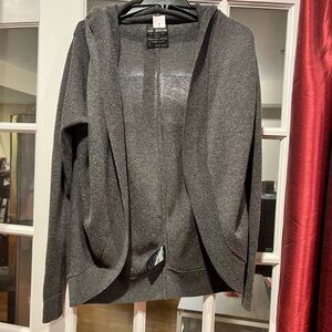 AllSaints spitalfields Dark Gray Open Cardigan - Medium